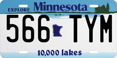 MN license plate 566TYM