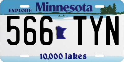 MN license plate 566TYN