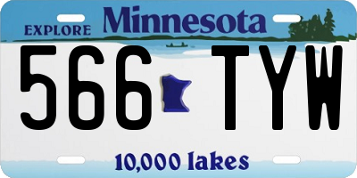 MN license plate 566TYW