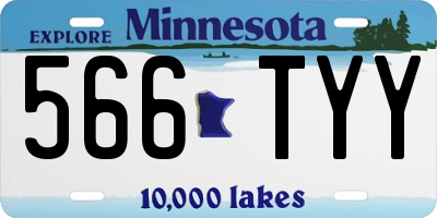 MN license plate 566TYY