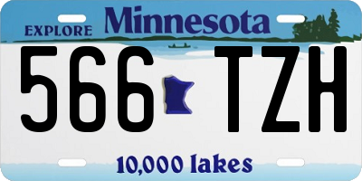 MN license plate 566TZH