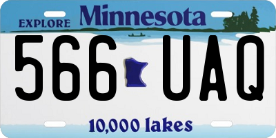 MN license plate 566UAQ
