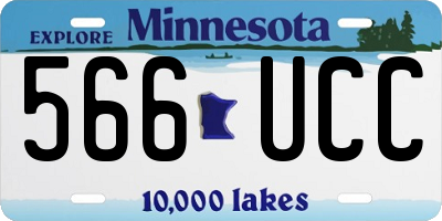 MN license plate 566UCC