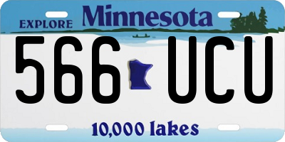 MN license plate 566UCU