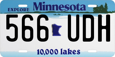 MN license plate 566UDH