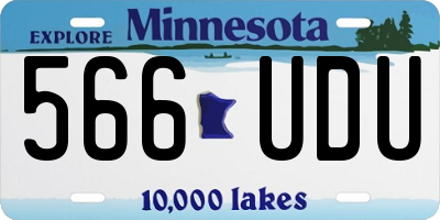 MN license plate 566UDU