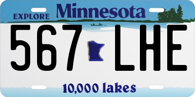 MN license plate 567LHE