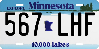 MN license plate 567LHF