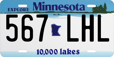 MN license plate 567LHL