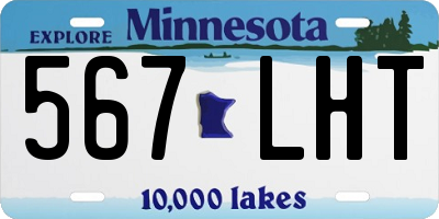 MN license plate 567LHT