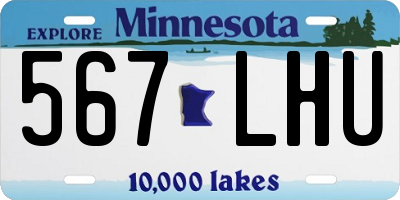 MN license plate 567LHU