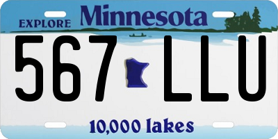 MN license plate 567LLU