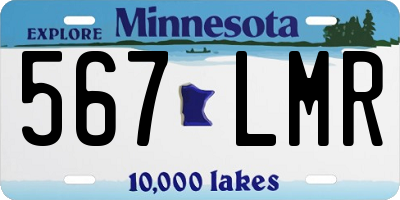MN license plate 567LMR