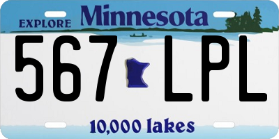 MN license plate 567LPL