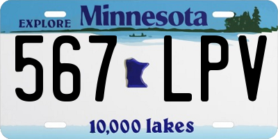 MN license plate 567LPV