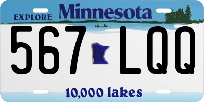 MN license plate 567LQQ