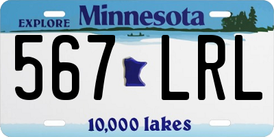 MN license plate 567LRL