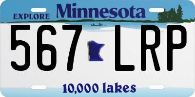 MN license plate 567LRP