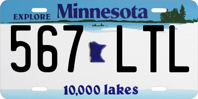 MN license plate 567LTL
