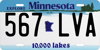 MN license plate 567LVA