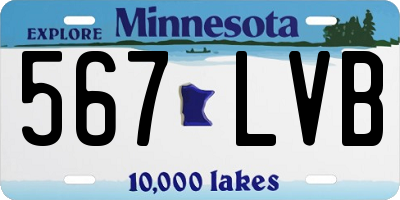 MN license plate 567LVB
