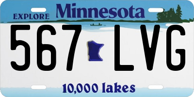 MN license plate 567LVG
