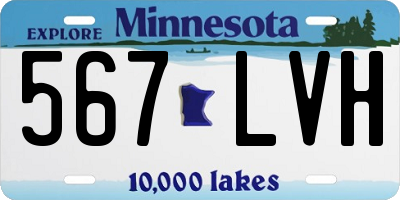 MN license plate 567LVH
