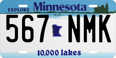 MN license plate 567NMK
