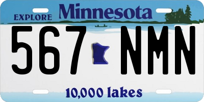 MN license plate 567NMN