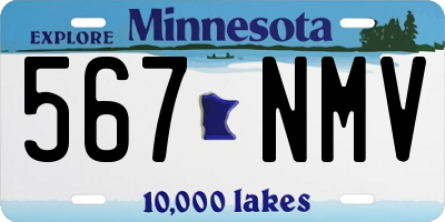 MN license plate 567NMV