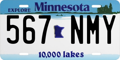 MN license plate 567NMY
