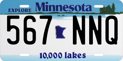 MN license plate 567NNQ