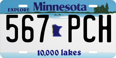 MN license plate 567PCH