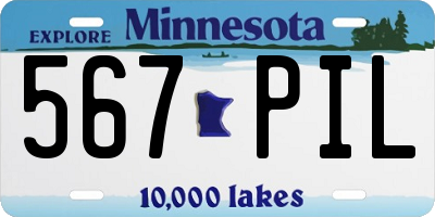 MN license plate 567PIL