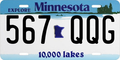 MN license plate 567QQG