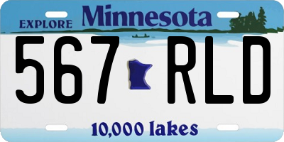 MN license plate 567RLD
