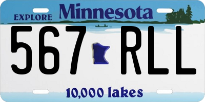 MN license plate 567RLL