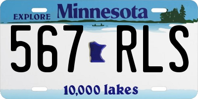 MN license plate 567RLS