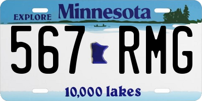 MN license plate 567RMG