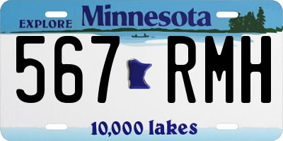 MN license plate 567RMH