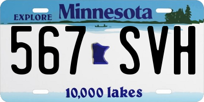 MN license plate 567SVH