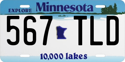 MN license plate 567TLD
