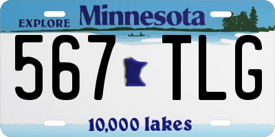 MN license plate 567TLG