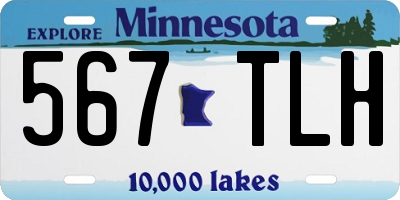 MN license plate 567TLH
