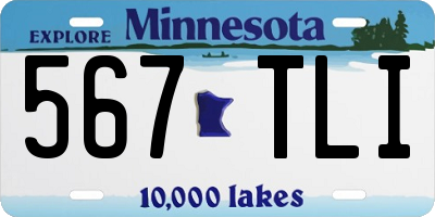 MN license plate 567TLI