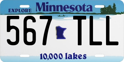 MN license plate 567TLL