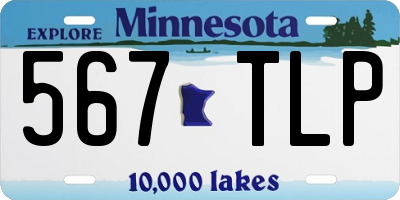 MN license plate 567TLP