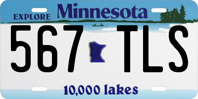 MN license plate 567TLS