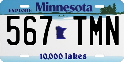 MN license plate 567TMN