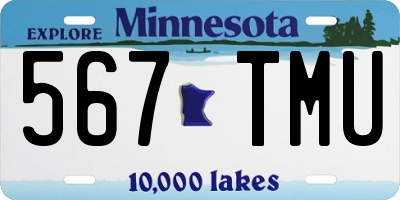 MN license plate 567TMU
